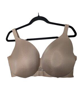 Cacique by Lane Bryant Lightly Lined Full Coverage Bra 44F Nude Beige